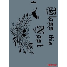 Marmara Qumasch Rich New Seri N332 Stencil 35X25 cm