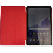 Zemira Home Newface Samsung Galaxy T970 Tab S7 Plus 12.4 Kılıf Tablet Smart Kılıf - Kırmızı