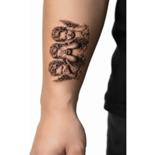 Tattoo Gerçekçi Görmedim Duymadım Bilmiyorum Minimal Model Geçici Kol Bacak Geçici Sticker Yapıştırma Dövme