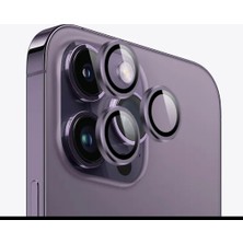 Epro iPhone 14 Pro Uyumlu Kamera Lens Koruma Renkli Lens Koruyucu Temperli Cam Koruma