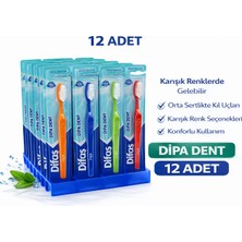 Dukkanıum Difas Dipa Dent Medium Diş Fırçası Orta Sert 12 Adet
