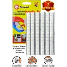 ArtMaster Hamur Yapıştırıcı Tack-It 50GR 2 Paket Fixpoint 65 Parça Macun Sakız Yapıştırıcı Takıt Çerçeve Afiş Duvar Iz Bırakmaz