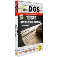 Tasarı Dgs Türkçe Çözümlü Soru Bankası