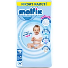 AyrStore Bebek Bezi Fırsat Paketi 4 Beden 7-14 kg 62 Adet