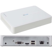 Marmara Qumasch Hılook NVR-104H-D, 4kanal, 4mpix, H265+, 1 HDD Desteği, 1080P Kayıt, 60MBPS Bant Genişliği, Nvr