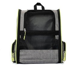 Missidea Brave Paws Piramit Model Fileli Kedi ve Köpek Taşıma Çantası Gri