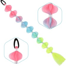 Örgülü Aksesuarlı Lastikli At Kuyruğu / ACM13