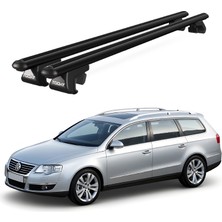 Today Auto Volkswagen Passat Variant B6 (2005-2010) Uyumlu Siyah Ara Atkı Port Bagaj Tavan Barı