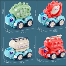 Kiddico Toys Çek Bırak Sevimli Dinozorlar Araçları Kaliteli Plastik (1 Adet)