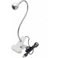 Funshop USB Klipsli Uv LED Tırnak Kurutucu 3W Esnek Masa Lambası Jel ve Kalıcı Oje Kurutma Cihazı