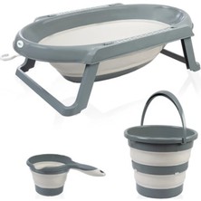 AyrStore  katlanır Banyo 3'lü Küvet Seti 765 Antrasit