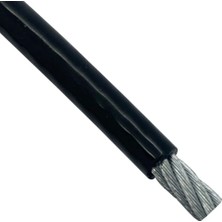 Ege Çelik Halat Siyah İzoleli Çelik Halat Spor Aleti Çelik Halatı