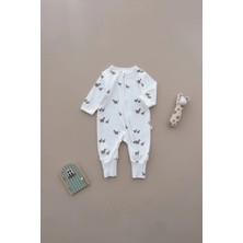 Oh la la Koala For Little Ones Zebra Baskılı Calmy Serisi Fermuarlı Tulum