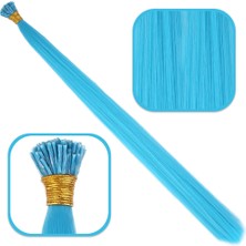 Fiber Sen Boncuk Kaynaklık Renkli / Turkuaz Mavi / 100 Adet