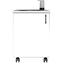 Visnes Mobil Seyyar Lavabo Ünitesi Fizyoterapist Yeni Yönetmeliğe Uygun Şarjlı Model