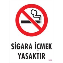 Dua Giyim Sigara Içmek Yasaktır Uyarı Levhası 25X35 KOD:853