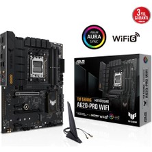 Marmara Qumasch Asus Tuf Gamıng A620-PRO Wıfı, 4xddr5, 2x M.2, Hdmı, Dp, Type-C, Am5 Soket Gamıng Anakart