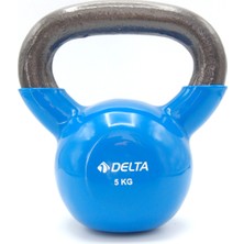 Delta Kettlebell 5 kg Döküm Malzeme ile Mavi Renkli Ağırlık ve Fonksiyonel Egzersiz Özellikleri