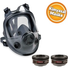 Honeywell Tam Yüz Kimyasal Toz Maskesi 2 Filtreli