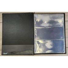 Banknoting Kendinden Sayfalı 60/120 Kapasiteli Kağıt Para Klasörü-Lacivert 84X200 mm Ye Kadar Paralar Için.yeni
