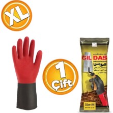 Gil Das Çift Renkli Endüstriyel Sıvacı Bulaşık Eldiveni 1 Çift Xl Beden