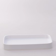 Selim Victoria Dikdörtgen Tepsi Küçük Beyaz