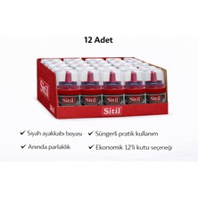 Dukkanıum Sitil Classic Ayakkabı Boyası Siyah Parlatıcı Süngerli 12 Adet