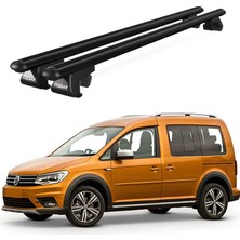 Today Auto Volkswagen Caddy (2015 ve Sonrası) Uyumlu Siyah Ara Atkı Port Bagaj Tavan Barı