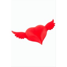 Zero Land Drnds Işıklı Kırmızı Atlı Kalp LED Lamba 15 cm - Kırmızı