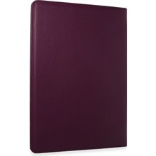 Zemira Home Newface Samsung Galaxy X610 Tab S9 Fe Plus 12.4 Kılıf 360 Tablet Deri Kılıf - Mürdüm