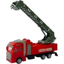 Kiddico Toys Itfaiye Arabası Çek Bırak Oyuncak Merdivenli Itfaiye Arabası