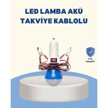 Kafkas Store Tkndy Timsah Kıskaçlı 12V LED Ampul Kamp ve Acil Durum Lambası