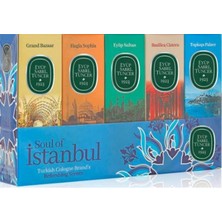 Zemira Home Eyüp Sabri Tuncer 16ML Silindir Cam Şişe Kolonya 5li Set Soul Of Istanbul