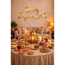 Pairla “3 Metre Led”, “iyi Bayramlar” Ramazan Süslemesi, Ramazan Hediyesi, Ramazan Bayramı Oda Mekan Süsleme Banner