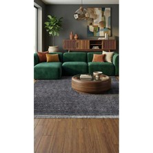 Halı Special Yuma Antrasit Peluş Halı|salon-Mutfak-Antre-Oturma Odası-Yumuşak-Kaymaz Taban-Yıkanabilir–modern
