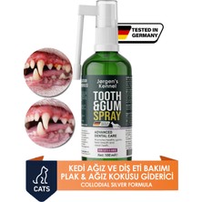 Jorgens Kennel Kedi Ağız Diş & Diş Eti Yara Bakım Sprey 100ML Ağız Kokusu Giderici Diş Temizleme Plak Tartar Destek
