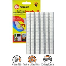 ArtMaster Hamur Yapıştırıcı Tack-It 50GR 1 Paket Fixpoint 65 Parça Macun Sakız Yapıştırıcı Takıt Çerçeve Afiş Duvar Iz Bırakmaz