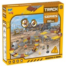 Kiddico Toys Inşaat Tracks 192 Parça Inşaat Temalı Hareketli Raylar Araçlı Köprülü