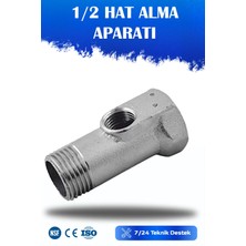 WaterMelon Su Arıtma Cihazları İçin Ful Pirinç Malzeme Yarım Parmak 1/2 Hat Alma Aparatı