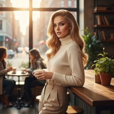 Dua Giyim Dalgalı Front Lace Gerçek Tül Peruk / Sıcak Karamel / 60/65CM