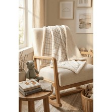 Luckka Puffy Bebek Battaniyesi 70x100 cm Koyun Tüylü Müslin Battaniye  - ZTPUF00