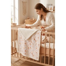 Luckka Puffy Bebek Battaniyesi 70x100 cm Koyun Tüylü Müslin Battaniye  - ZTPUF00