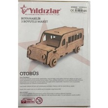 Yıldızlar Demonte 3 Boyutlu Ahşap Maket Otobüs