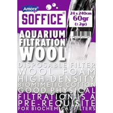 Akvaryum 60 gr Silikonsuz Filtre Elyafı 24X240CM Soffice