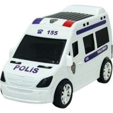 Kiddico Toys Vakumlu Sürtmeli Polis Arabası Minibüs