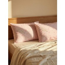 LC Waikiki Çiçekli Pamuklu Yastık Kılıfı 2 Li 50X70 cm  (S6)
