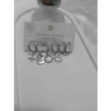 Kudretli Takılar Celik Set Küpe