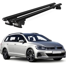 Today Auto Volkswagen Golf Alltrack (2015 ve Sonrası) Uyumlu Siyah Ara Atkı Port Bagaj Tavan Barı