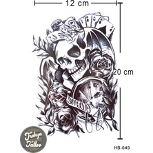 Trakya Tattoo Geçici Dövme 1-2 Hafta Kalıcı Yarım Kol Kurukafa Saat Gül