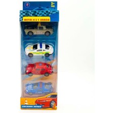 Kiddico Toys 4'lü Metal Çek Bırak Araba